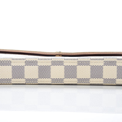 Louis Vuitton Damier Azur Pochette Felicie Chain Wallet Rose Ballerine 15 of 15