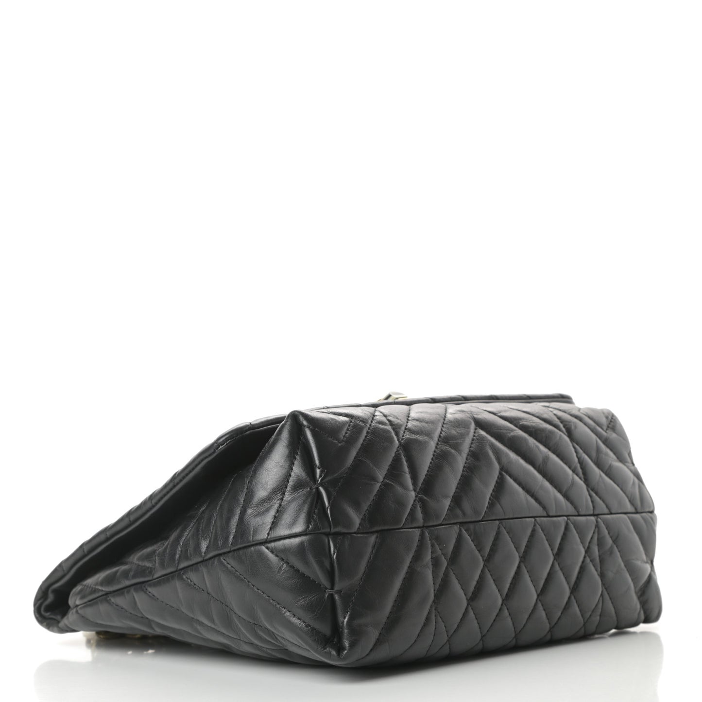 Lambskin Quilted Medium Happy Shoulder Bag Black