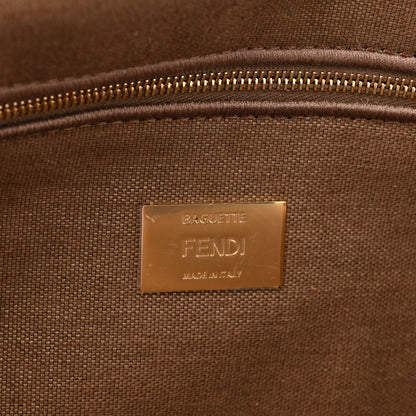 Fendi Velvet Jacquard Crystal FF Baguette Macaron 6 of 11