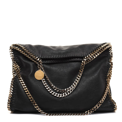 Stella McCartney Shaggy Deer Falabella Fold Over Tote Black 1 of 19
