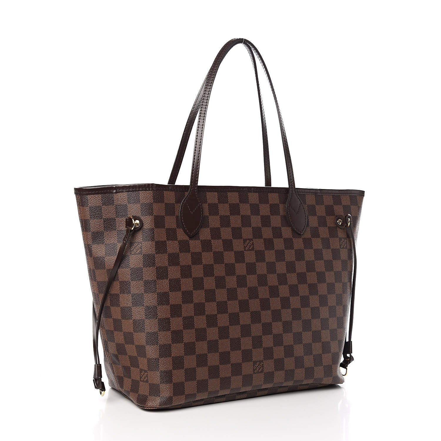 Louis Vuitton Damier Ebene Neo Neverfull MM Rose Ballerine 3 of 11