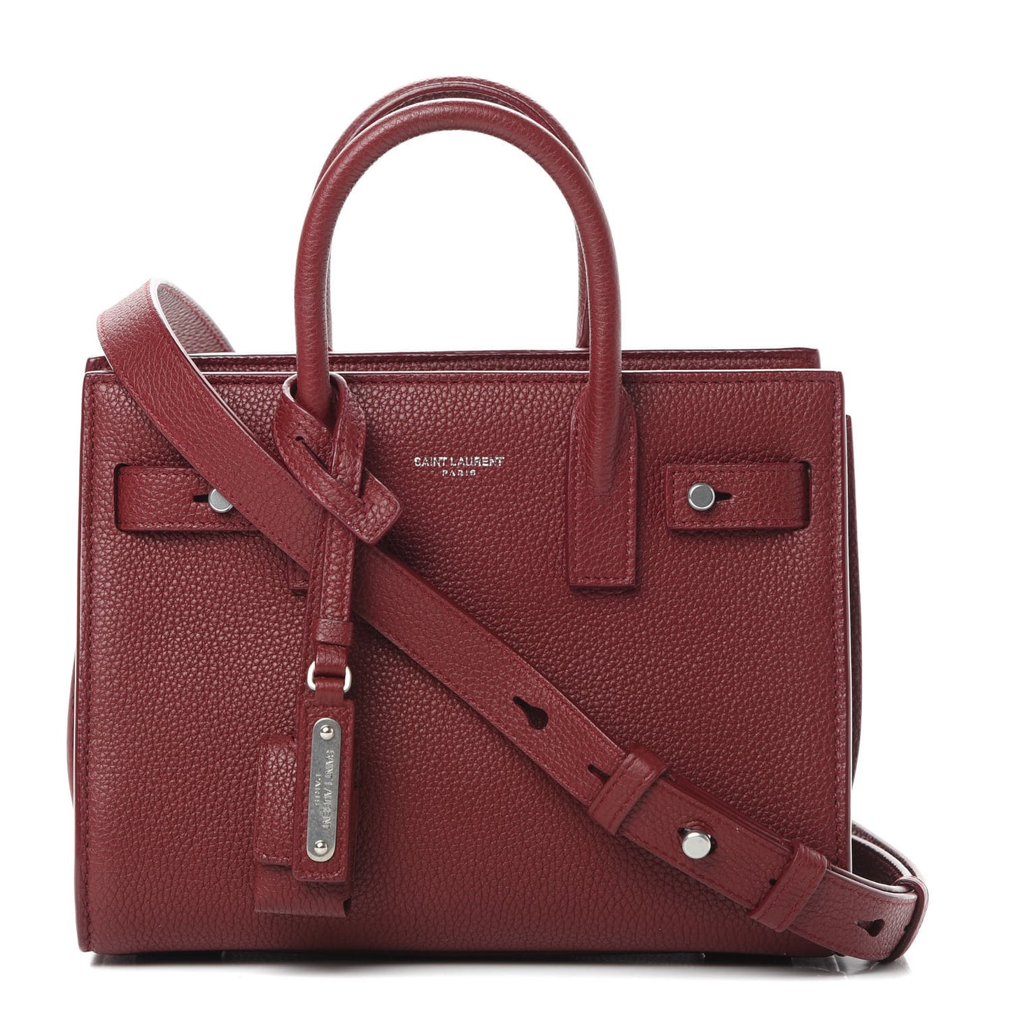 Grained Calfskin Nano Sac De Jour Souple Palissandre