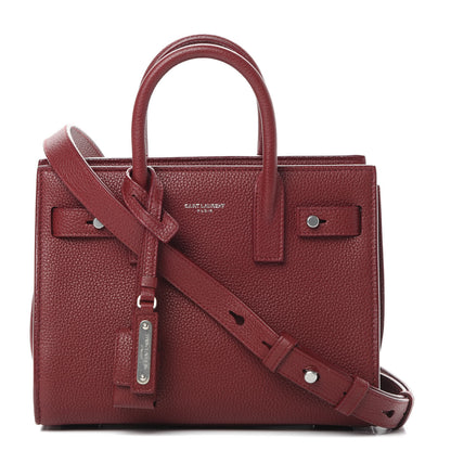 Saint Laurent Grained Calfskin Nano Sac De Jour Souple Palissandre 1 of 12