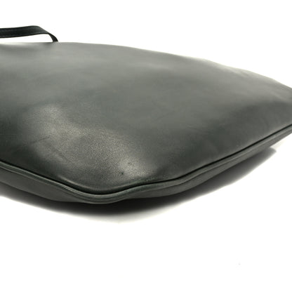 Saint Laurent Calfskin Medium Paris VII Flat Hobo New Vert Fonce 9 of 11