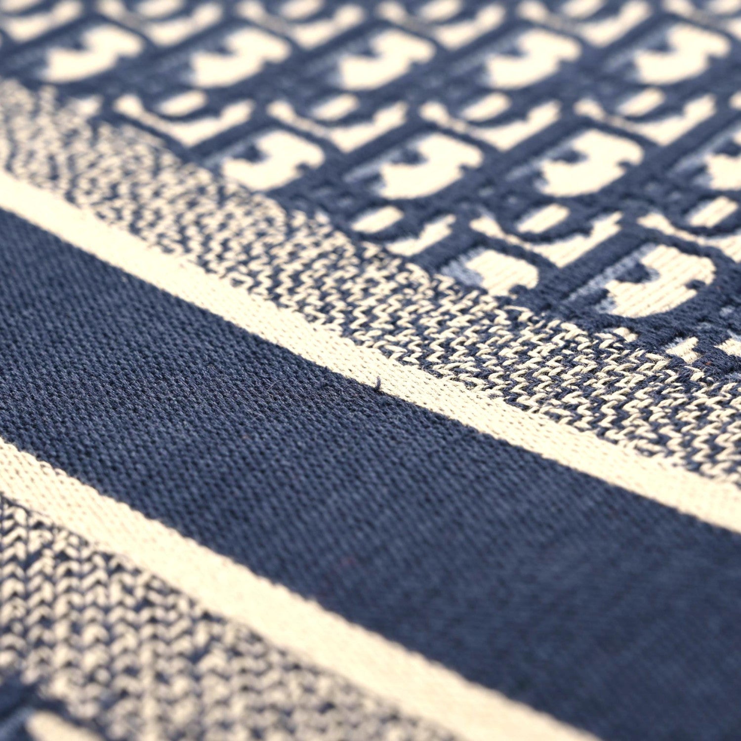 Christian Dior Oblique Book Tote Blue Multicolor 9 of 12