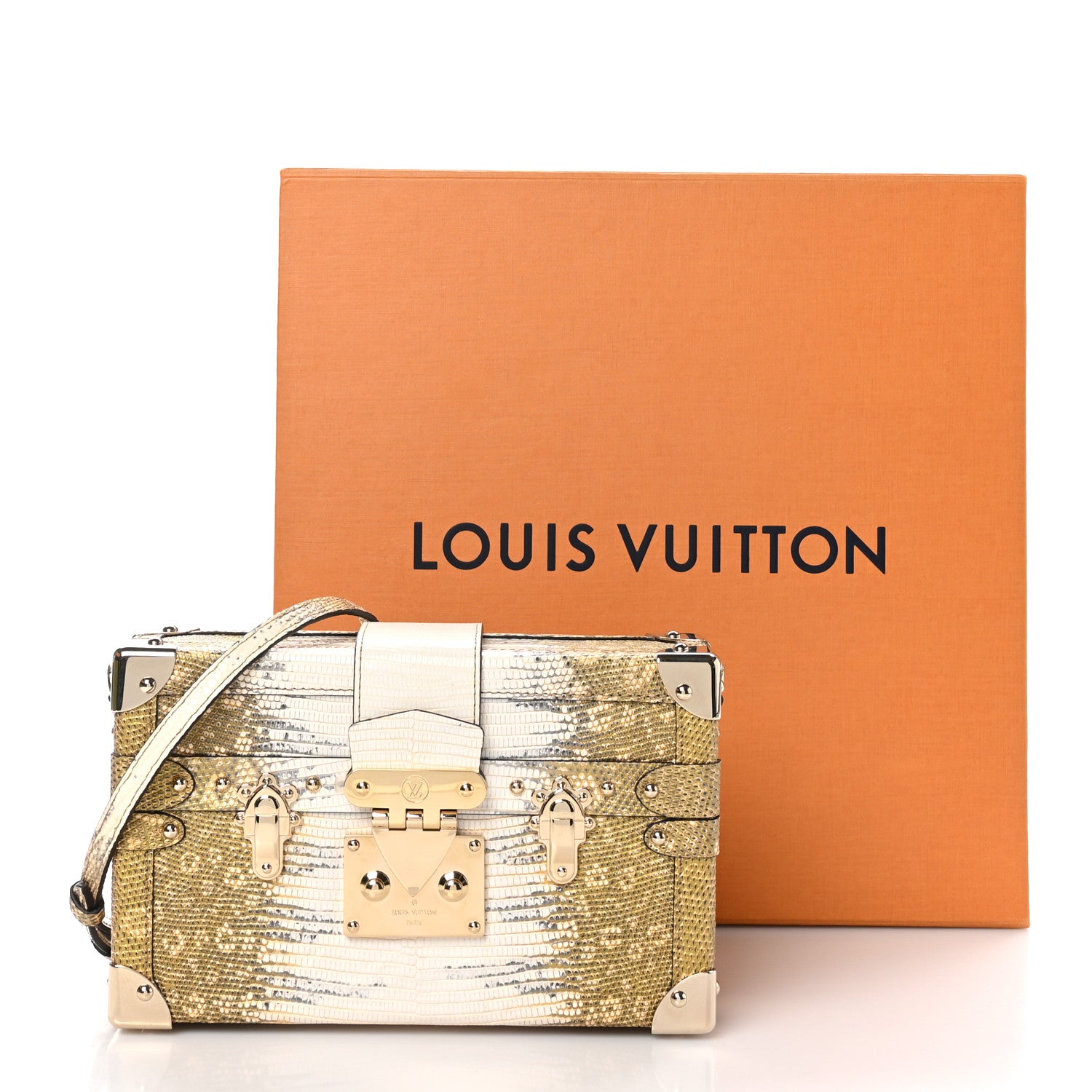 Louis Vuitton Lizard Petite Malle Vegetal Luxe 10 of 10