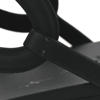 Hermes Rubber Womens Egerie Sandals 36 Black 11 of 12