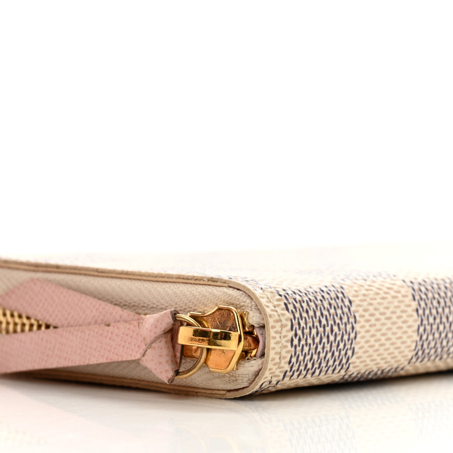 Louis Vuitton Damier Azur Clemence Wallet Rose Ballerine 8 of 11