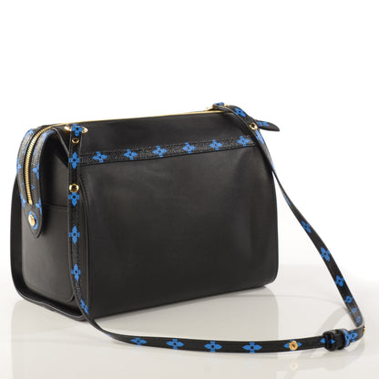 Louis Vuitton Smooth Calfskin Colored Monogram Speedy Amazon MM Blue Black 3 of 7