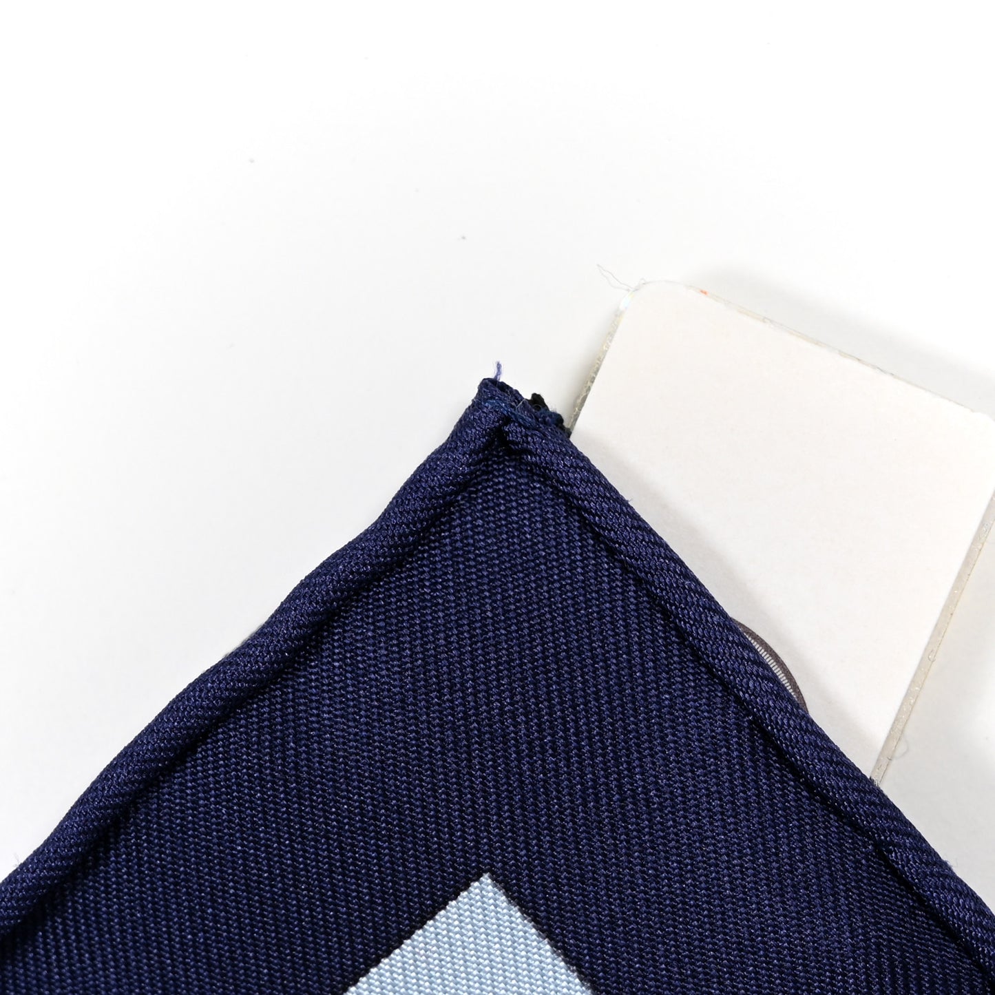 Silk Eperon D'Or Scarf 45 Marine Ciel Gold