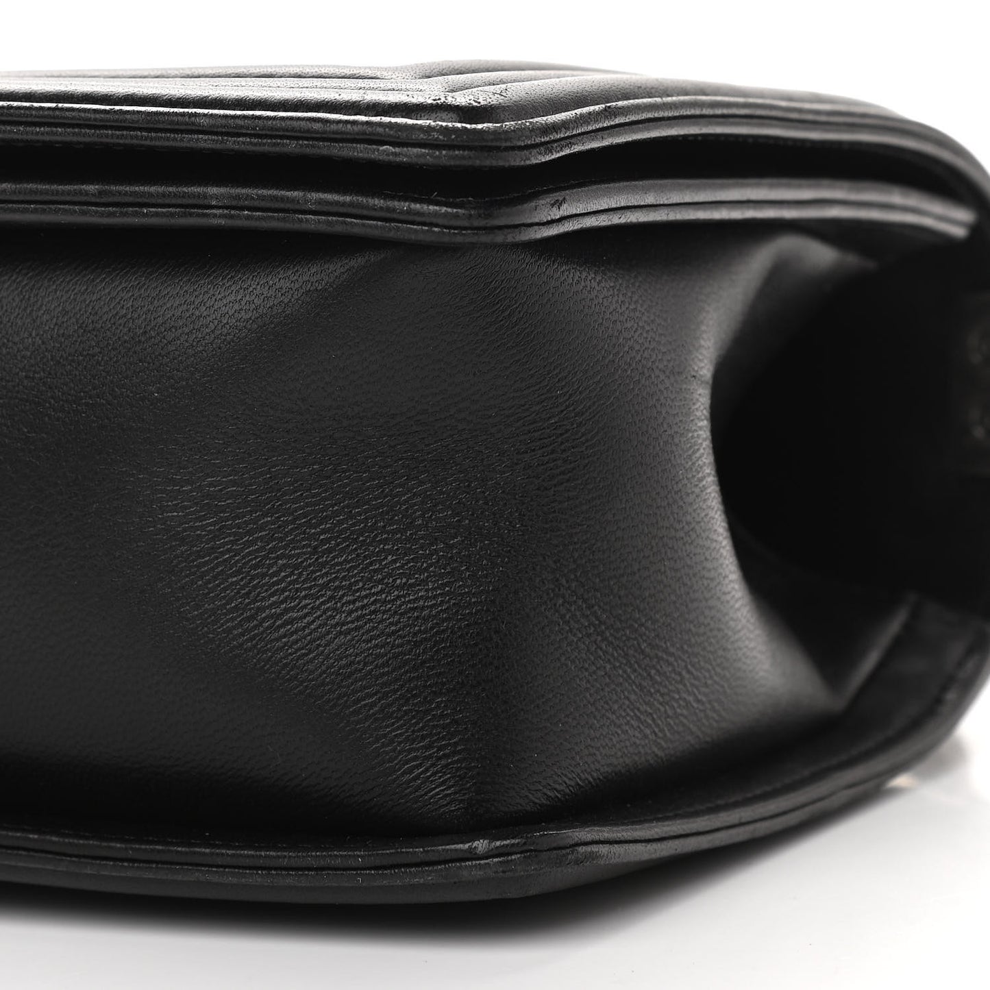 Lambskin Quilted Medium Boy Flap Black