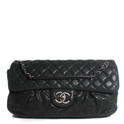 Chanel Iridescent Calfskin Large Chic Quilt Flap Black 1 of 8