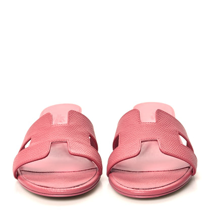 Hermes Epsom Oasis Sandals 37 Rose De Venise 2 of 9