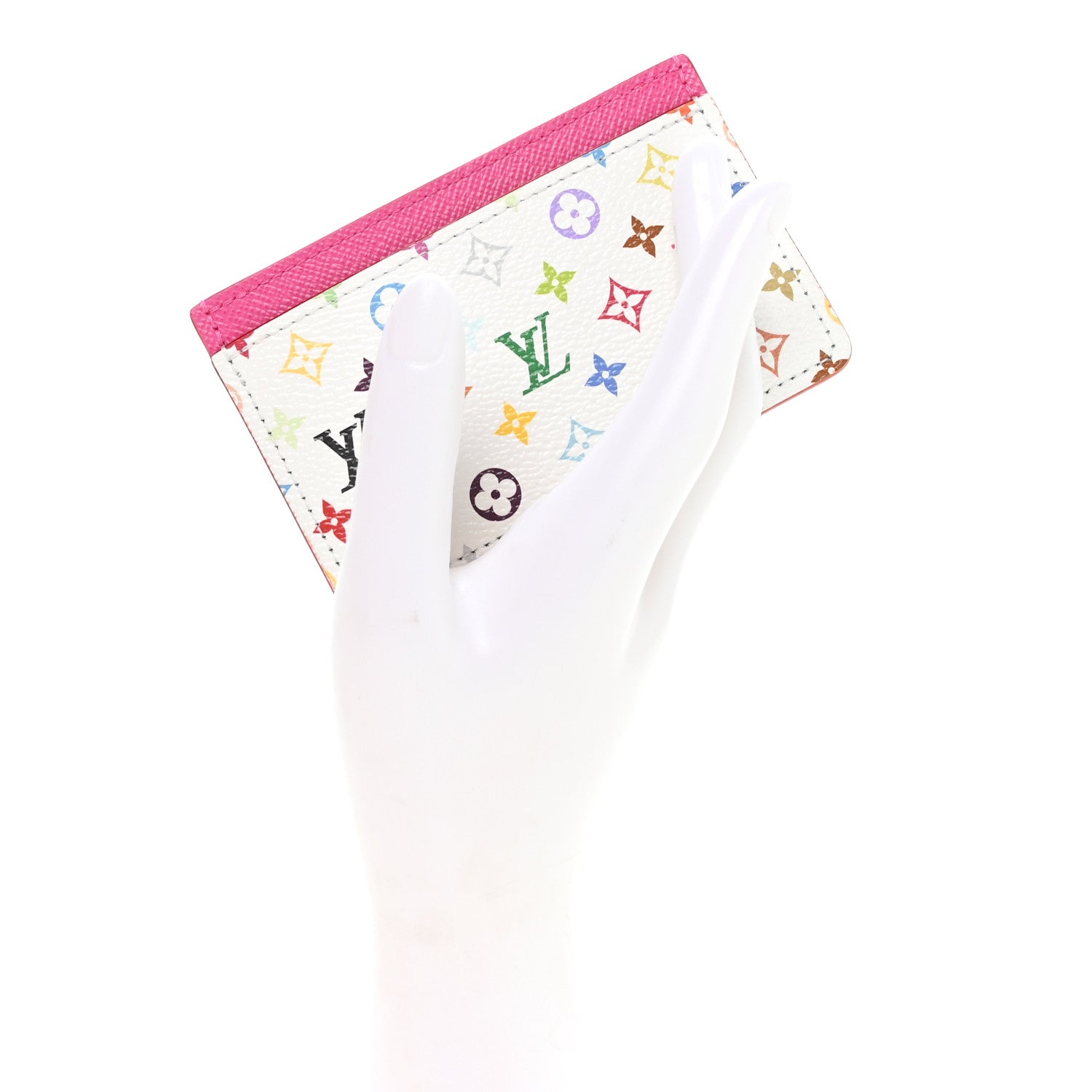 Louis Vuitton LV X TM Monogram Multicolor Card Holder Kawaii Pink 2 of 7