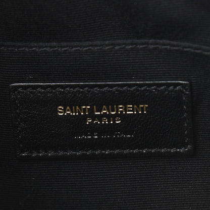 Saint Laurent Metallic Calfskin Matelasse Monogram Lou Camera Bag Platino 6 of 10