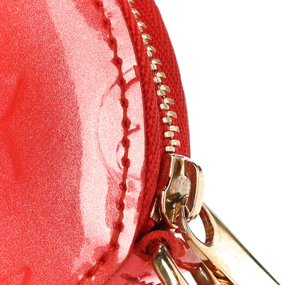 Louis Vuitton Vernis Roses Chapeau Coin Purse Orange Sunset 8 of 16