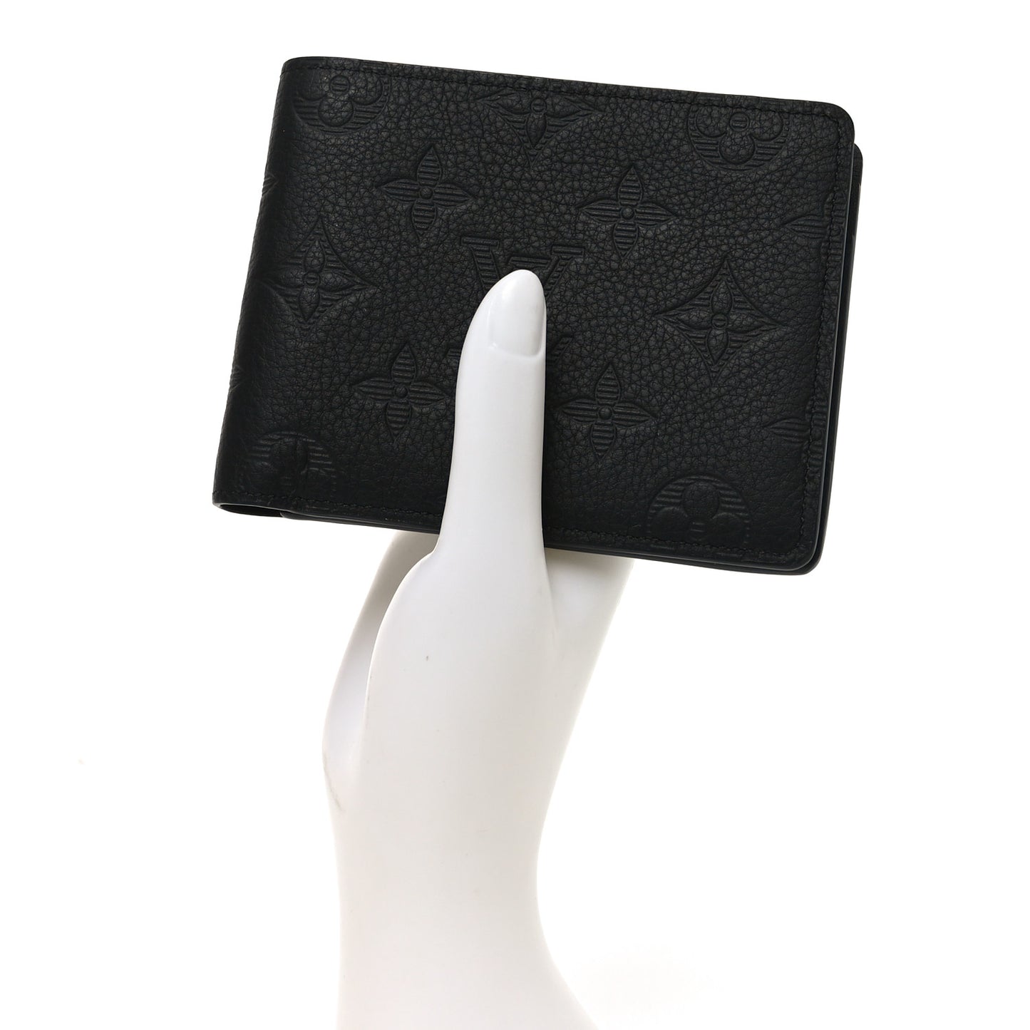 Calfskin Monogram Shadow Multiple Wallet Black