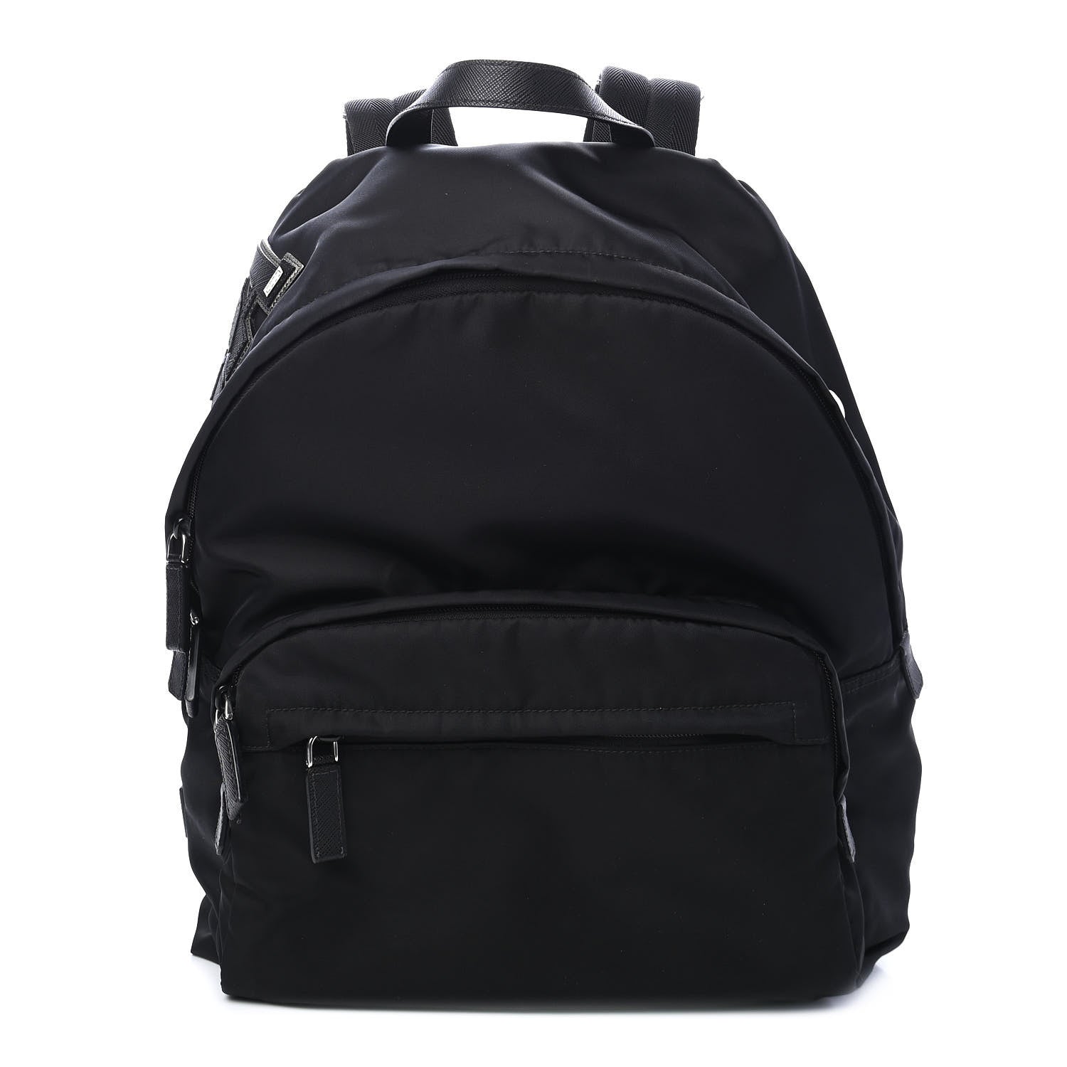 Prada Nylon Tessuto Logo Patch Backpack Black 1 of 11