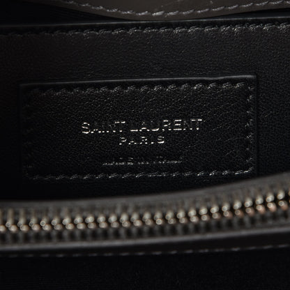 Saint Laurent Calfskin Y Quilted Monogram Small Loulou Chain Satchel Earth 6 of 7