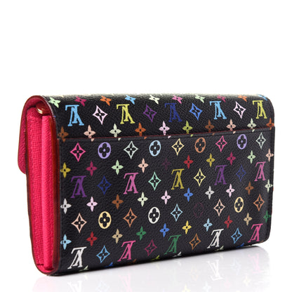 Louis Vuitton Monogram Multicolor Sarah Wallet NM Black Grenade 3 of 10