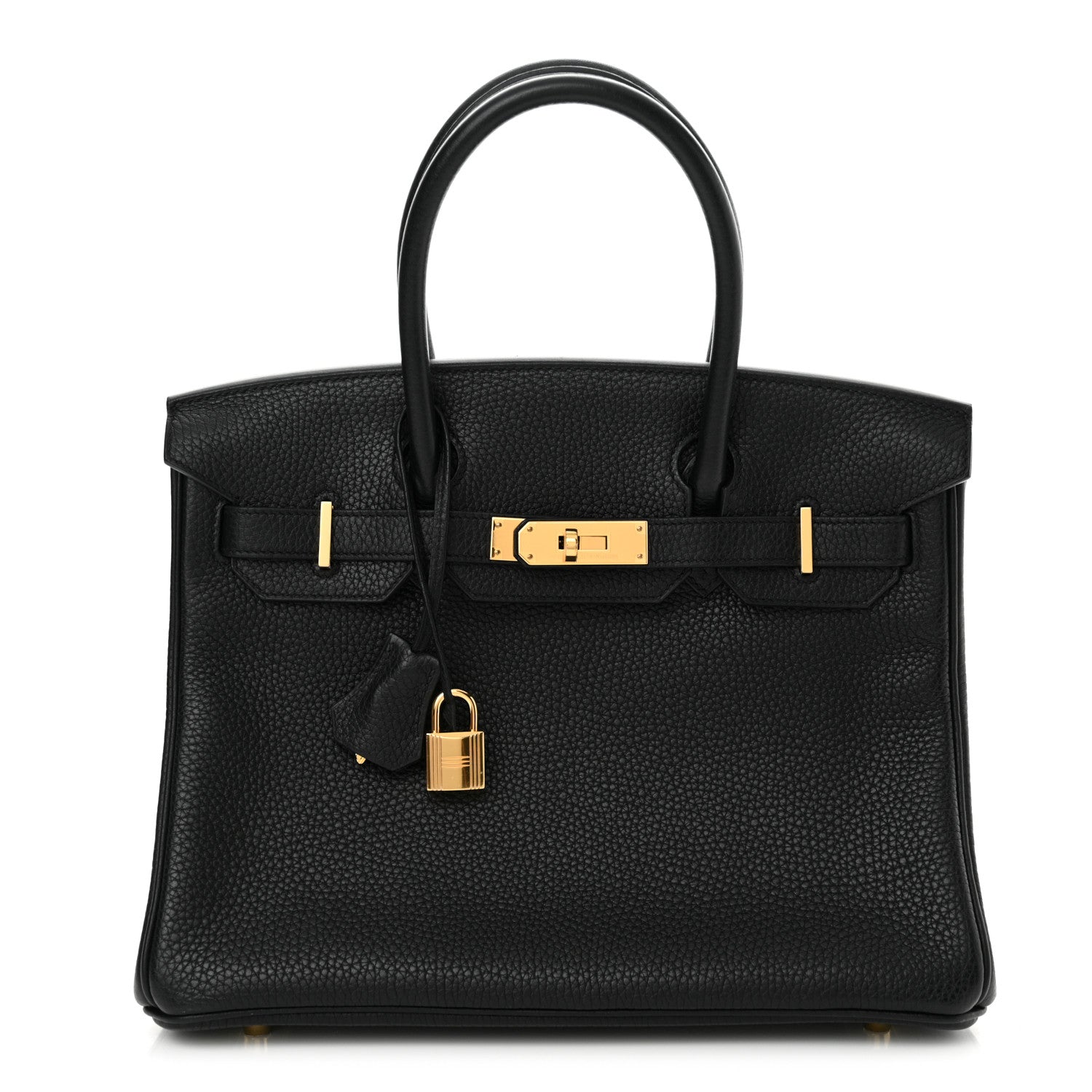 Hermes Taurillon Clemence Birkin 30 Black 1 of 12