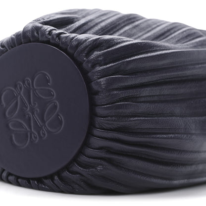 Loewe Lambskin Pleated Bracelet Pouch shoulder Bag Violet 9 of 10