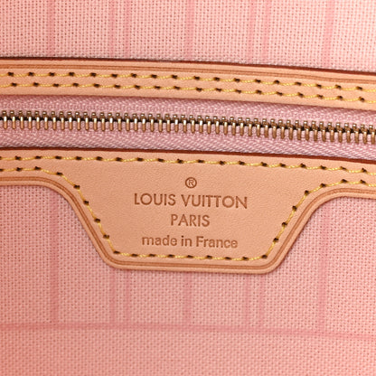 Louis Vuitton Damier Azur Neo Neverfull MM Rose Ballerine 6 of 9
