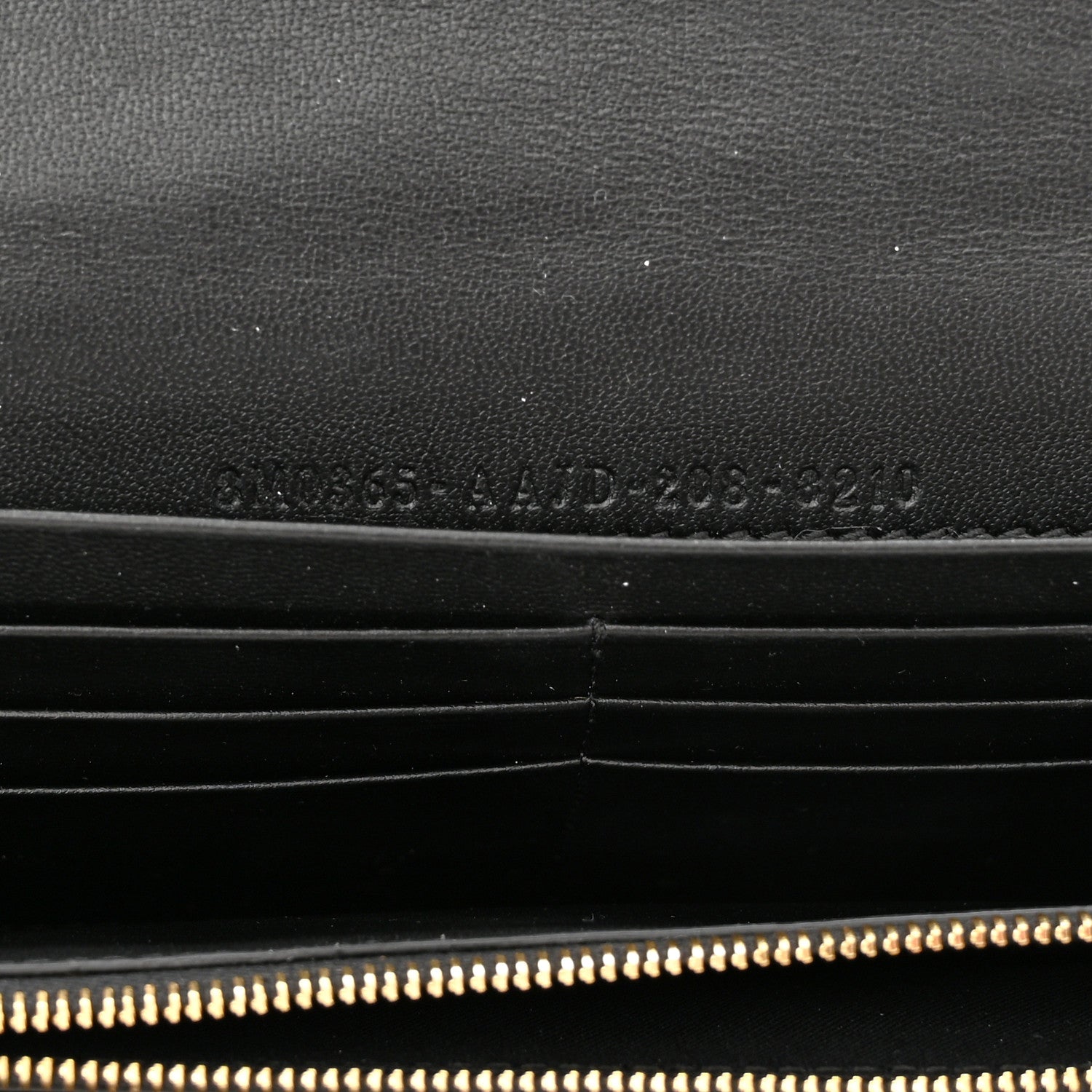 Fendi Nappa Matisse FF Embossed Continental Wallet On Chain Black 8 of 11