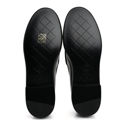 Chanel Lambskin Quilted CC Turnlock Loafers 38 Black 6 of 10