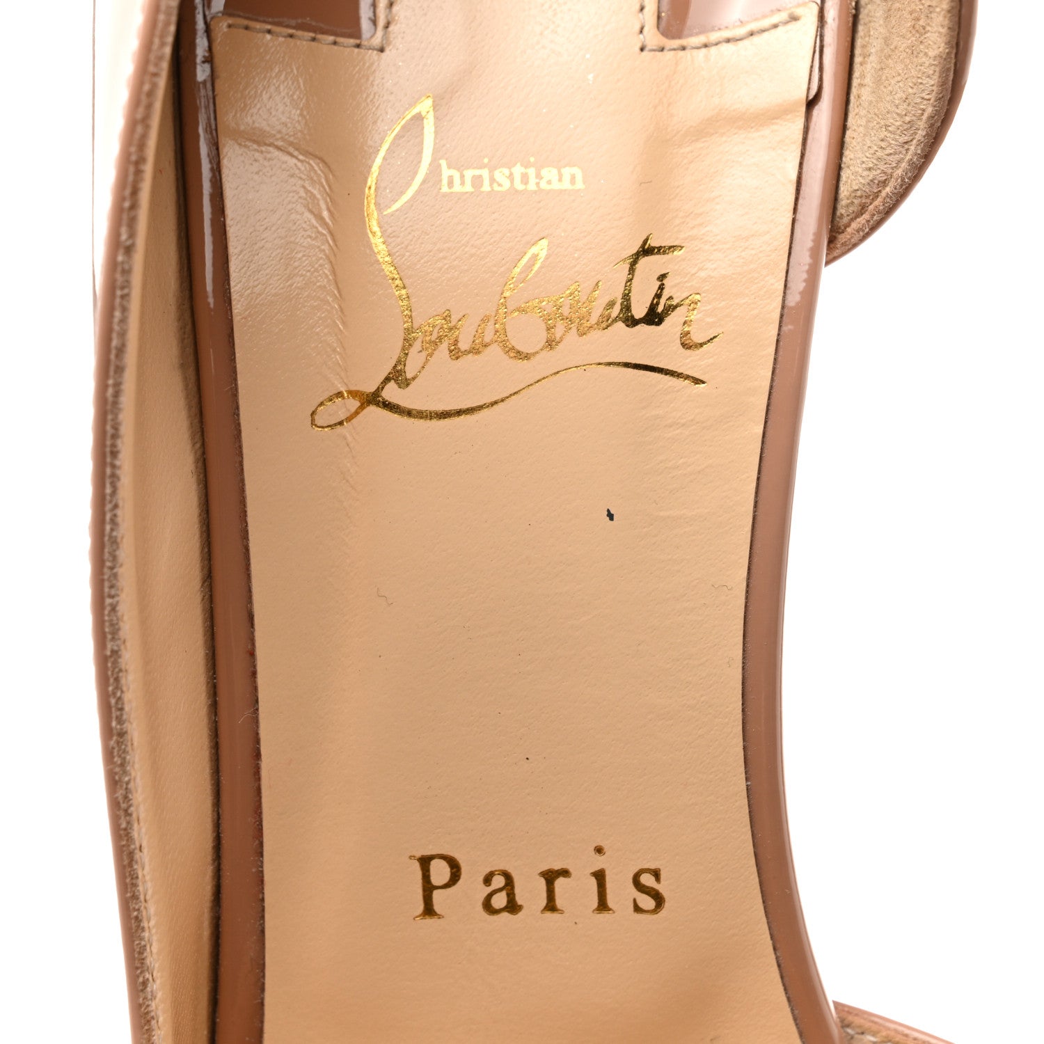 Christian Louboutin Patent Iriza 100 Pumps 40 Nude 6 of 10