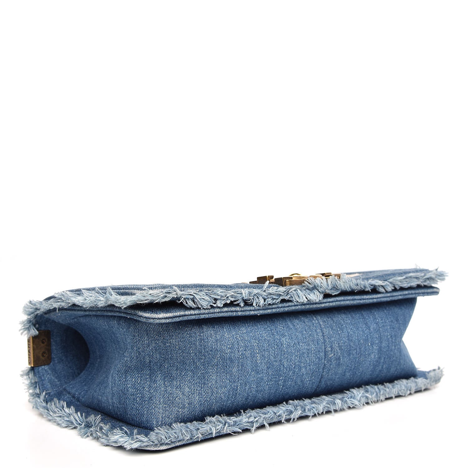 Chanel Denim Patchwork Medium Boy Flap Blue 4 of 7