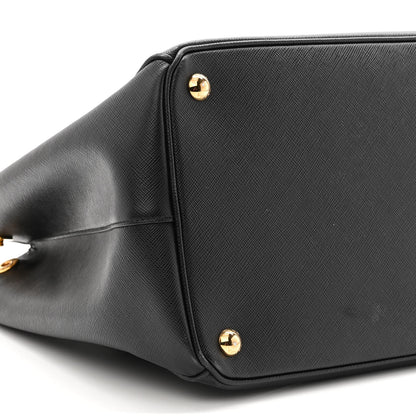 Prada Saffiano Large Galleria Double Zip Tote Black 9 of 12