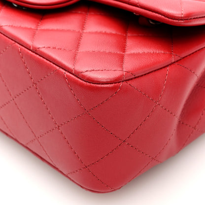 Chanel Lambskin Quilted Mini Rectangular Flap Red 9 of 9