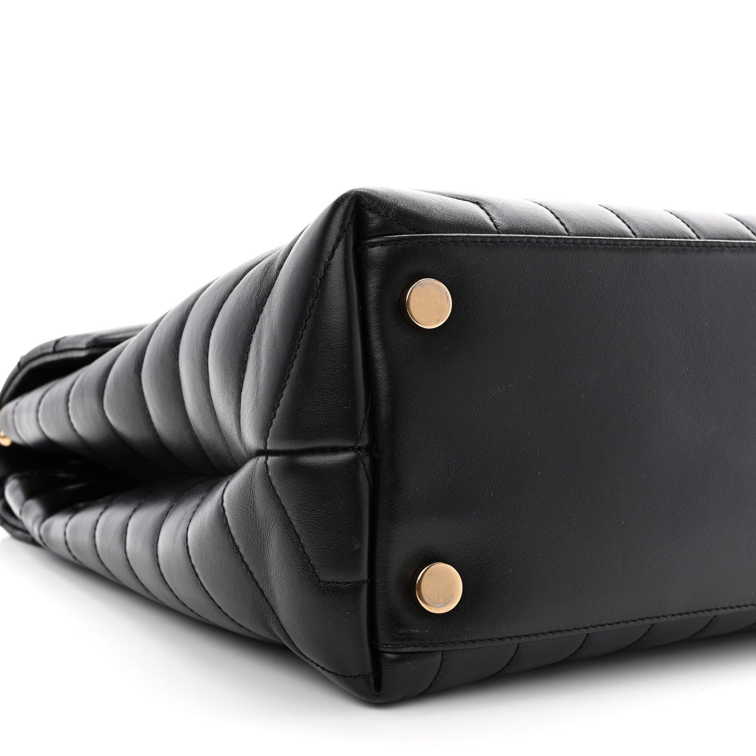 Saint Laurent Calfskin Y Quilted Monogram Large Loulou Chain Satchel Black 9 of 11