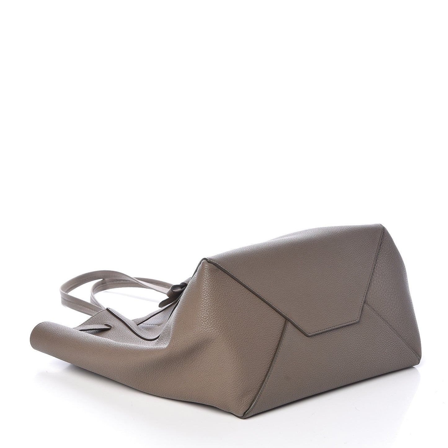 Soft Grained Calfskin Small Belt Cabas Phantom Taupe