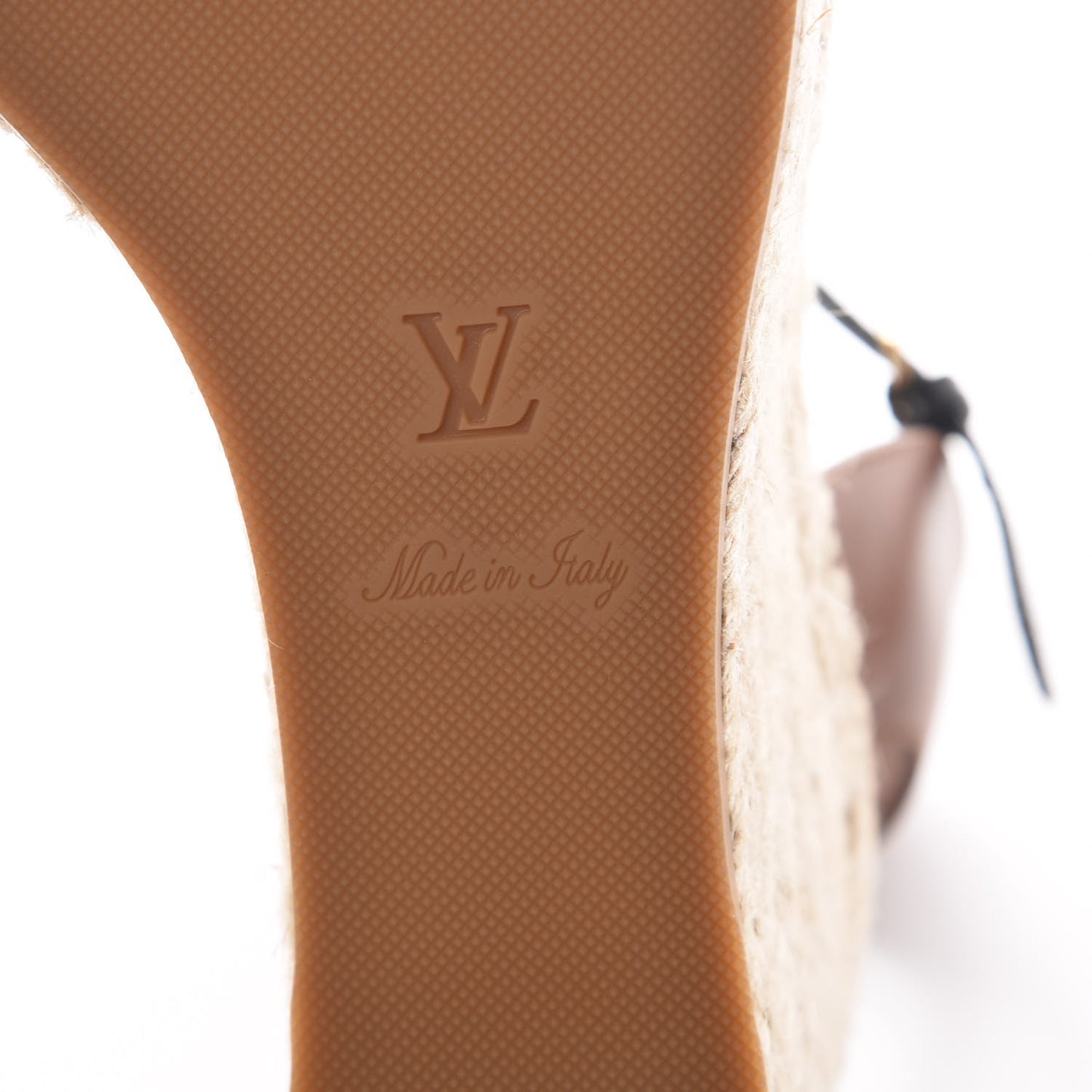 Calfskin Spring Hill Espadrille Wedge Sandals 40 Brown