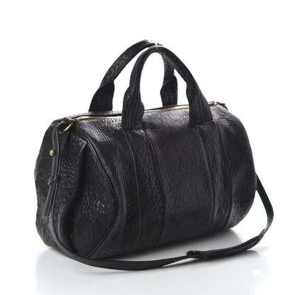 Alexander Wang Pebbled Lambskin Rocco Black Antique Brass Hardware 3 of 9
