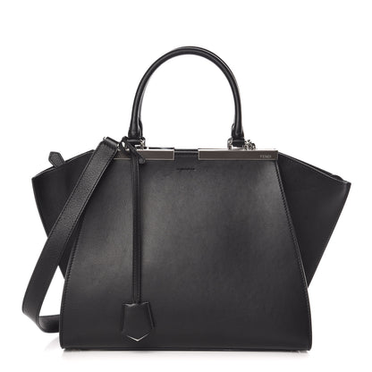 Fendi Vitello Dolce Petite 3jours Tote Black 1 of 12