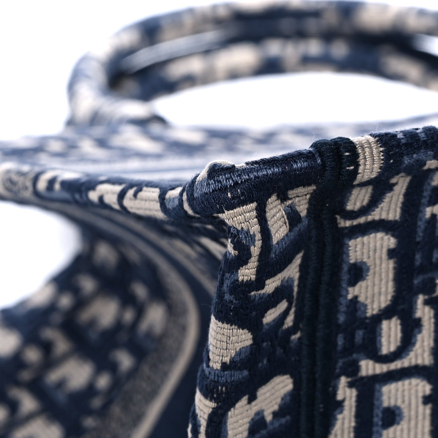 Oblique Medium Book Tote Blue Multicolor