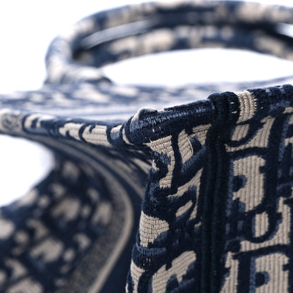 Christian Dior Oblique Medium Book Tote Blue Multicolor 9 of 12