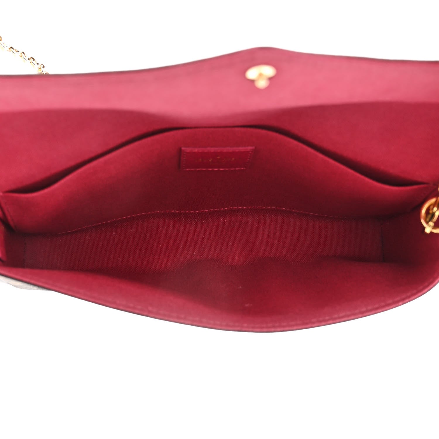 Louis Vuitton Monogram Pochette Felicie Chain Wallet Fuchsia 6 of 15