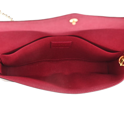 Louis Vuitton Monogram Pochette Felicie Chain Wallet Fuchsia 6 of 15
