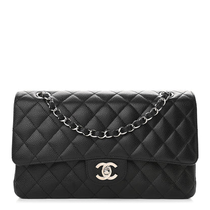 Chanel Caviar Quilted Medium Double Flap Black 1 of 9
