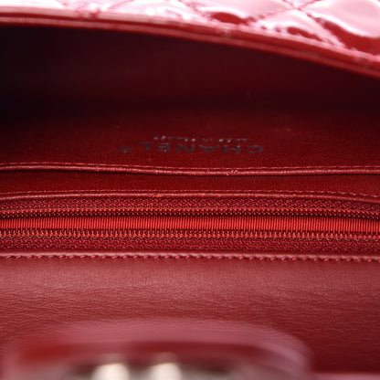 Chanel Patent Calfskin Quilted Mini Rectangular Flap Red 8 of 9