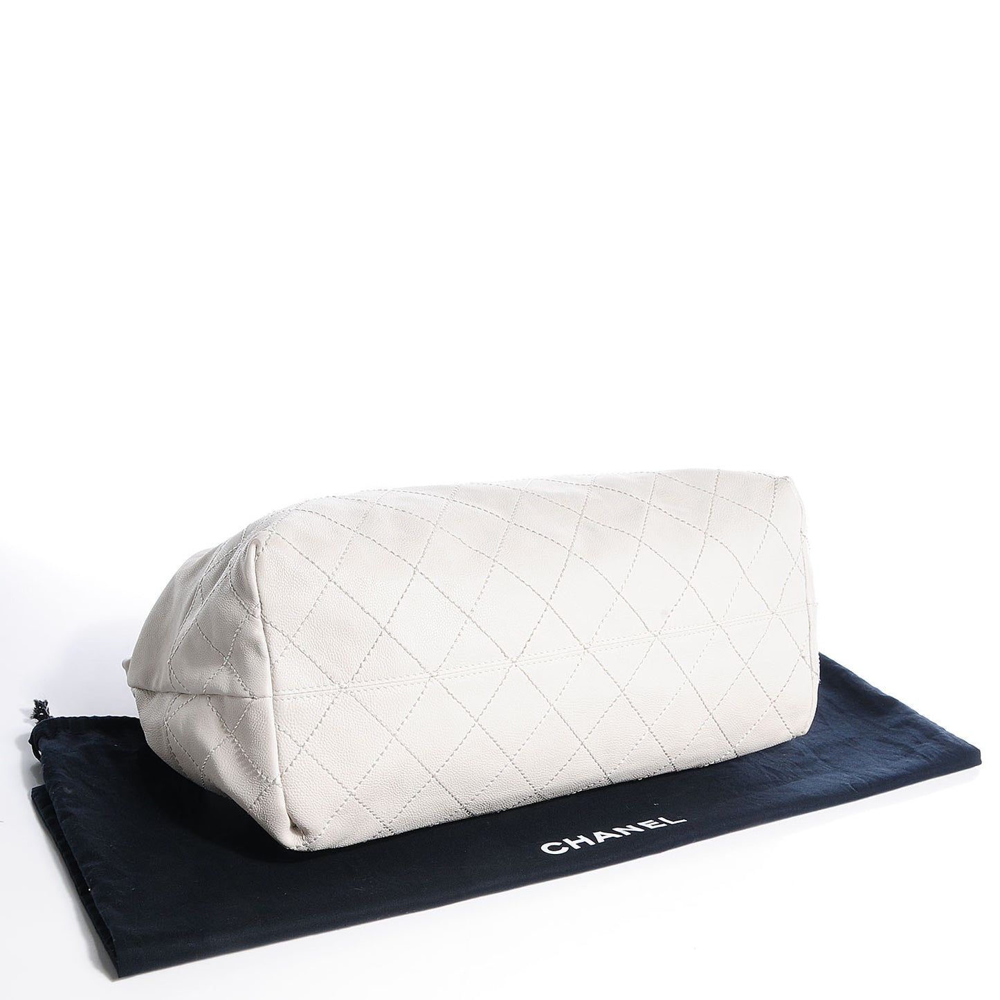 Calfskin Baby Coco Cabas White