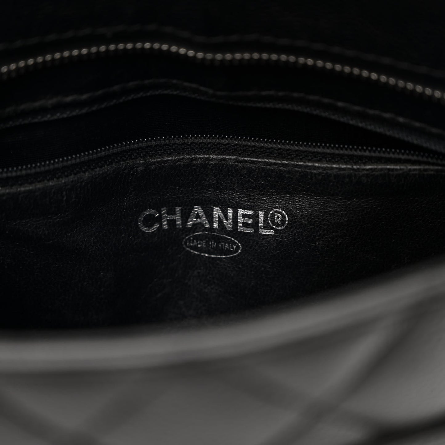 Caviar Quilted Medallion Tote Black