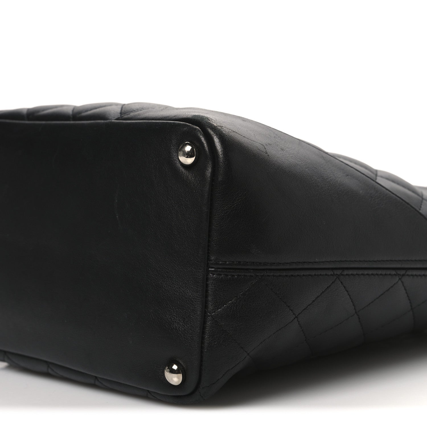 Chanel Calfskin Quilted Medium Cambon Tote Black 10 of 11