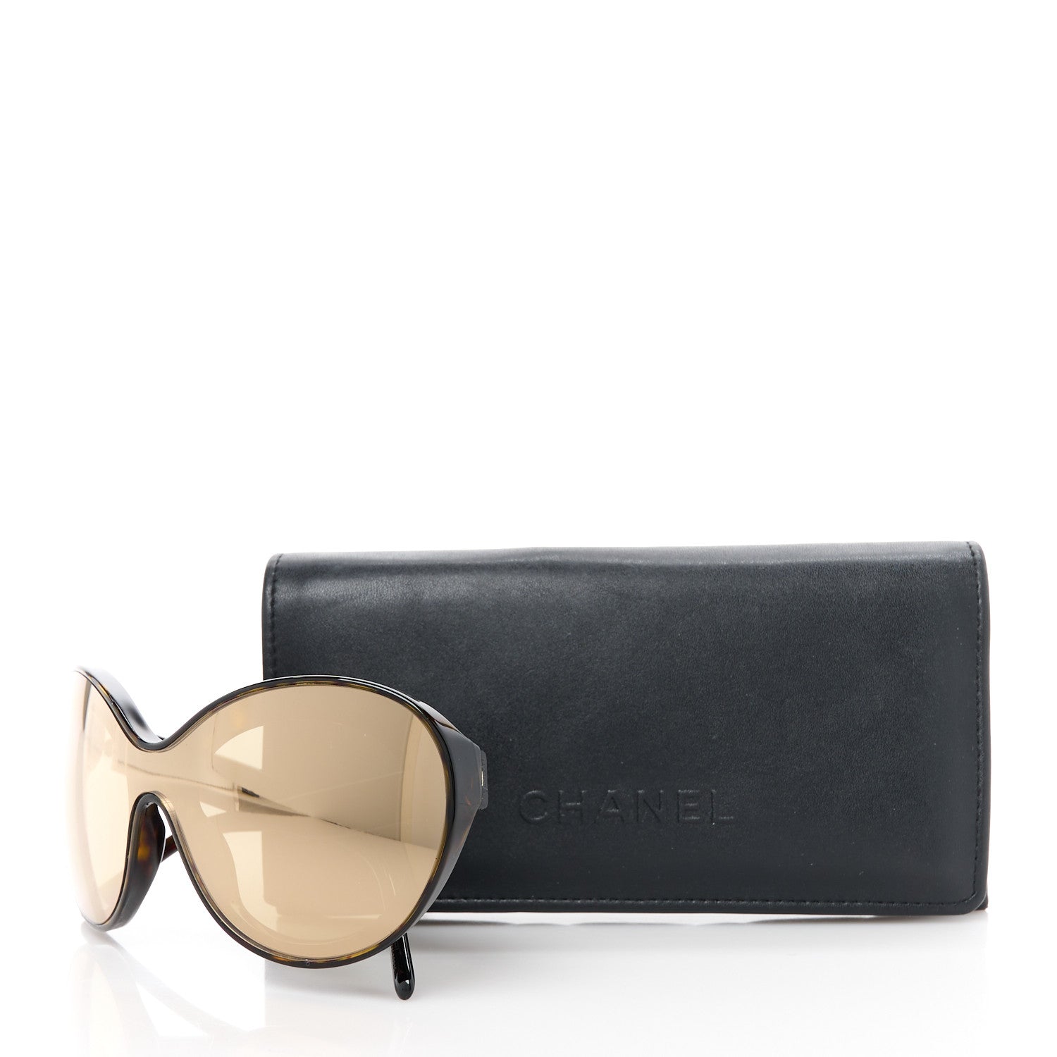 Chanel Shield Sunglasses 71281 Tortoise Gold 8 of 8