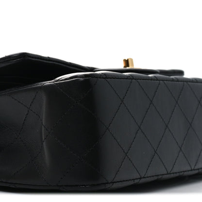 Chanel Lambskin Quilted Medium Double Flap Black 9 of 11