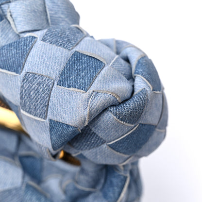 Bottega Veneta Nappa Denim Effect Intrecciato Mini Jodie Denim 10 of 11